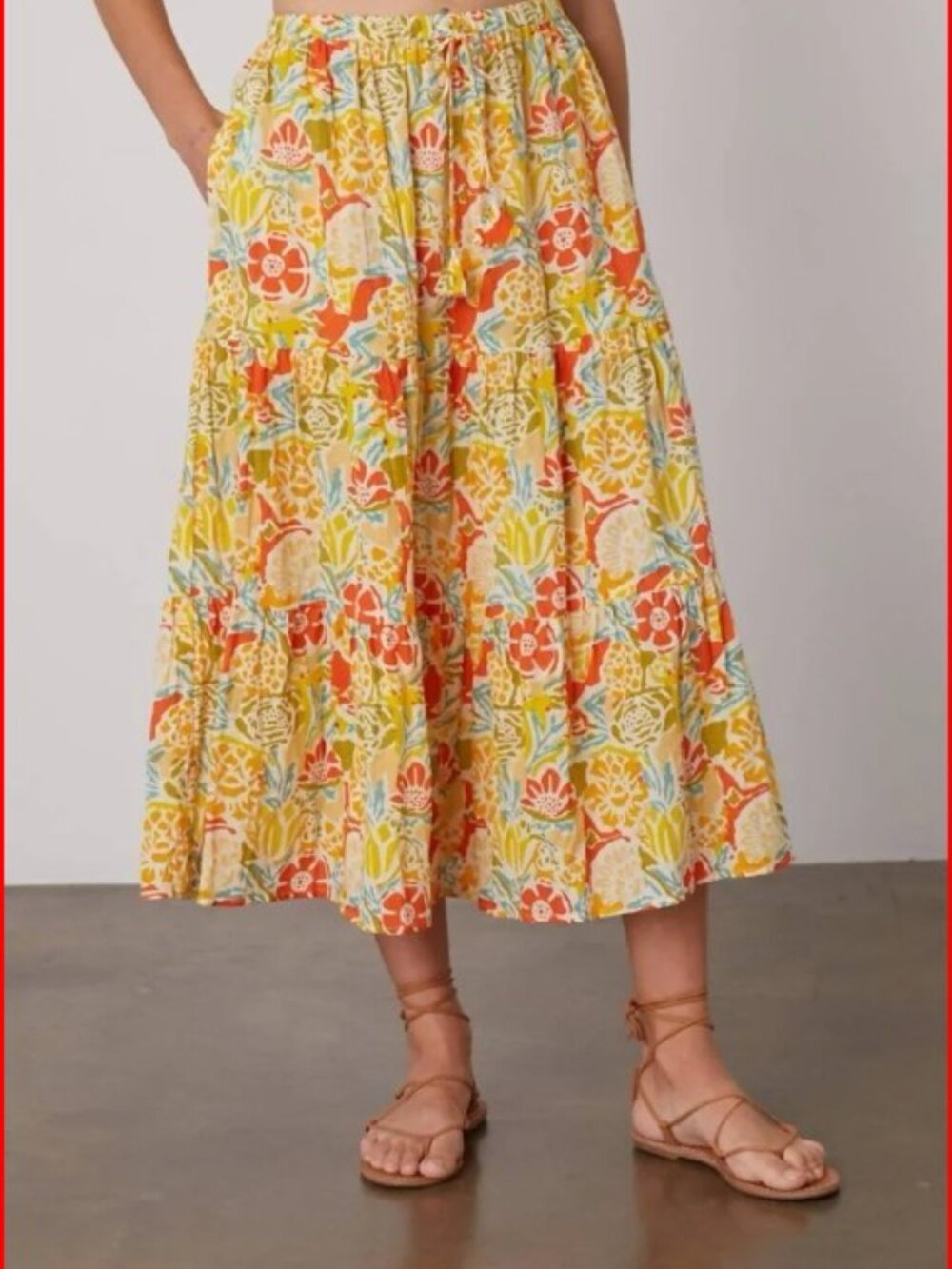 NWT VELVET BY GRAHAM & SPENCER MARIEL SKIRT IN BAHAMA PRINT SZ XL